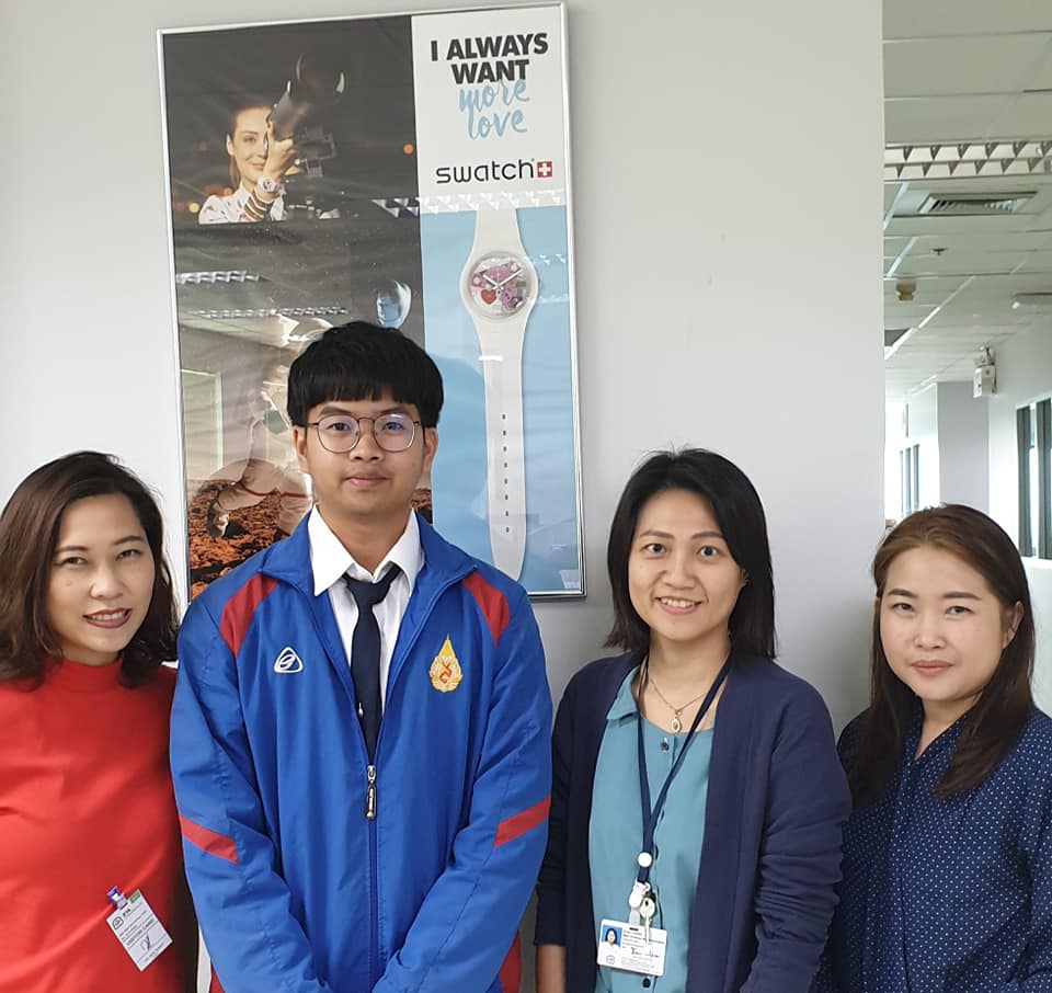 การนิเทศงานนักศึกษาปีนี้เราเริ่มที่พี่เพชร กับบริษัท ETA Thailand Co., LTD. 