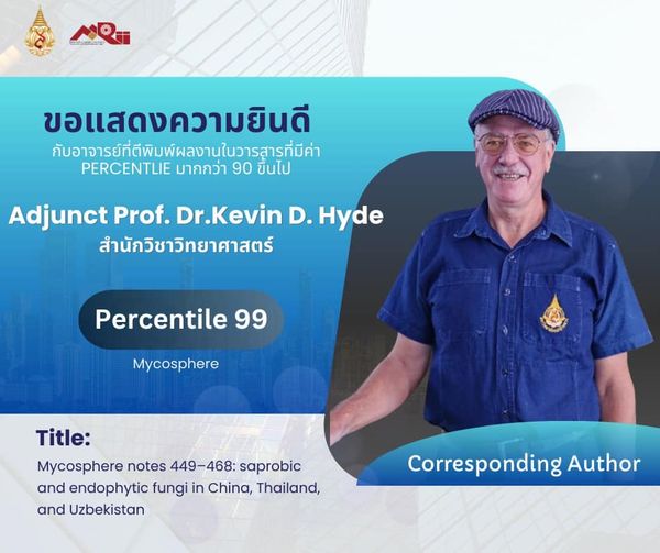 ขอแสดงความยินดีกับอาจารย์ที่มีผลงานตีพิมพ์ในวารสารบนฐานข้อมูล Scopus Q1: Percentile ≥ 90 ประจำเดือน กุมภาพันธ์ 2567