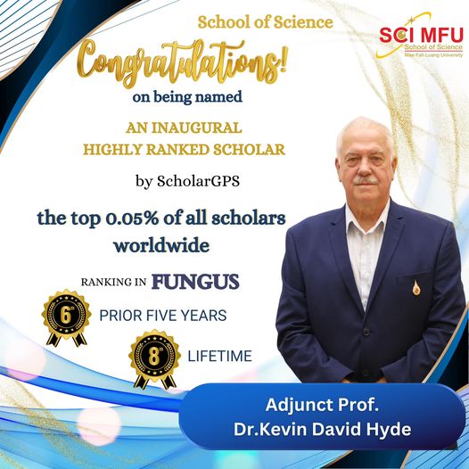 congratulations to Adjunct Professor Dr. Kevin David Hyde