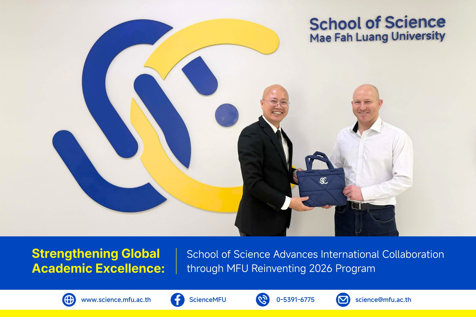Strengthening Global Academic Excellence: School of Science Advances International Collaboration through MFU Reinventing 2026 Program