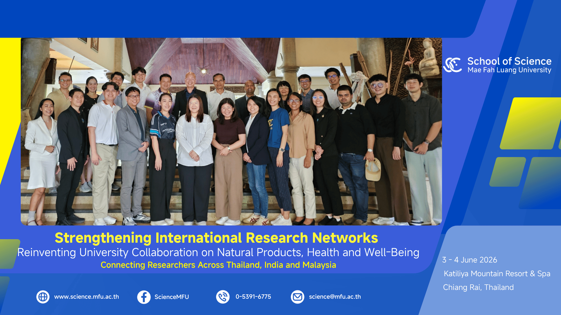 MFU School of Science Strengthens International Research Network through Reinventing University Collaboration
